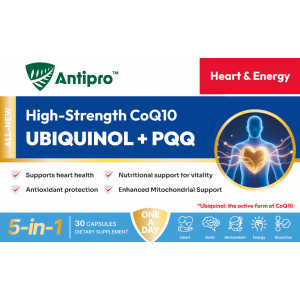 Antipro强效还原型辅酶+PQQ 5合1  30粒