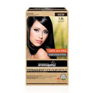 Aromaganic 1.0N 纯天然染发膏染发剂 1.0度 自然黑