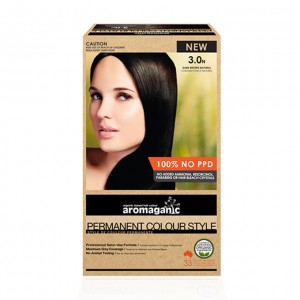 Aromaganic 3.0N 纯天然染发膏染发剂 3.0度 深棕色