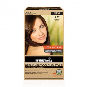 Aromaganic 5.02 纯天然染发膏染发剂 5.02度 咖啡色