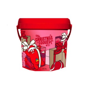 Cookie Time桶装圣诞限量版饼干 -巧克力味（含巧克力脆片）  600g（2020.6）
