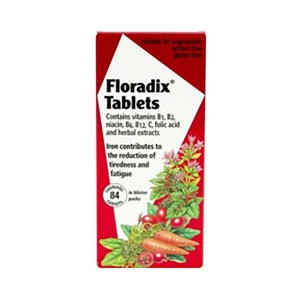 Floradix 补铁用 有机营铁元 维他命补铁片 84粒