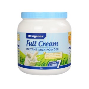 【新西兰直邮包邮】Maxigenes 美可卓 蓝胖子 全脂奶粉 1kg(3罐包邮)【保质期：2027年3月】