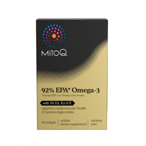 MitoQ 92%高含量EPA鱼油+维D，K2&维E 60粒