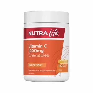 NutraLife 纽乐维生素C咀嚼片 1200mg 120粒