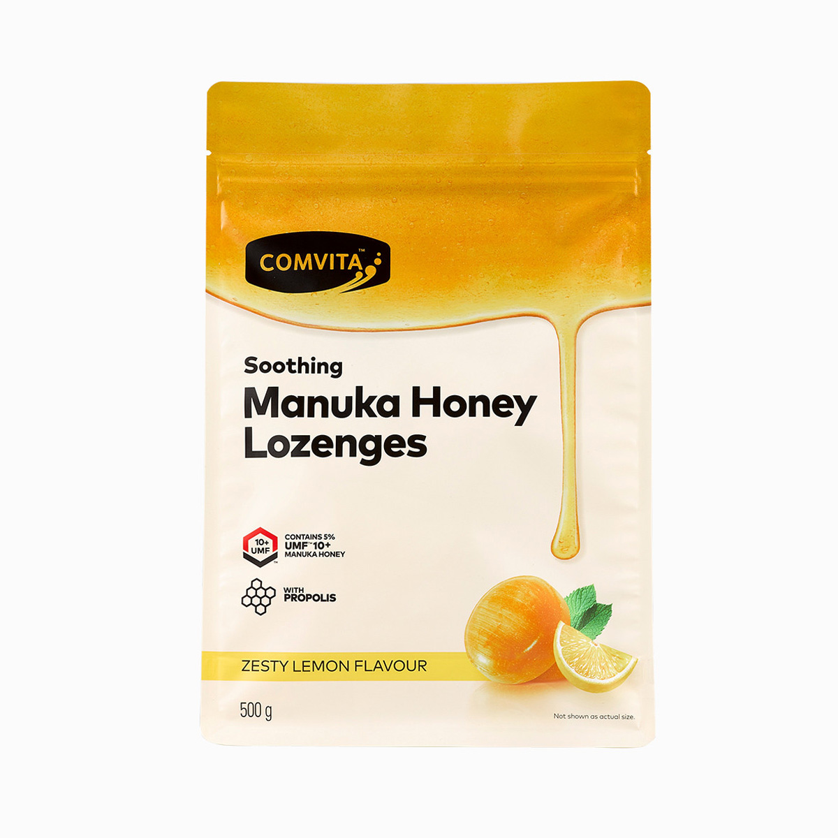 Comvita 康维他 麦卢卡蜂蜜润喉糖 柠檬UMF10+ 500克
